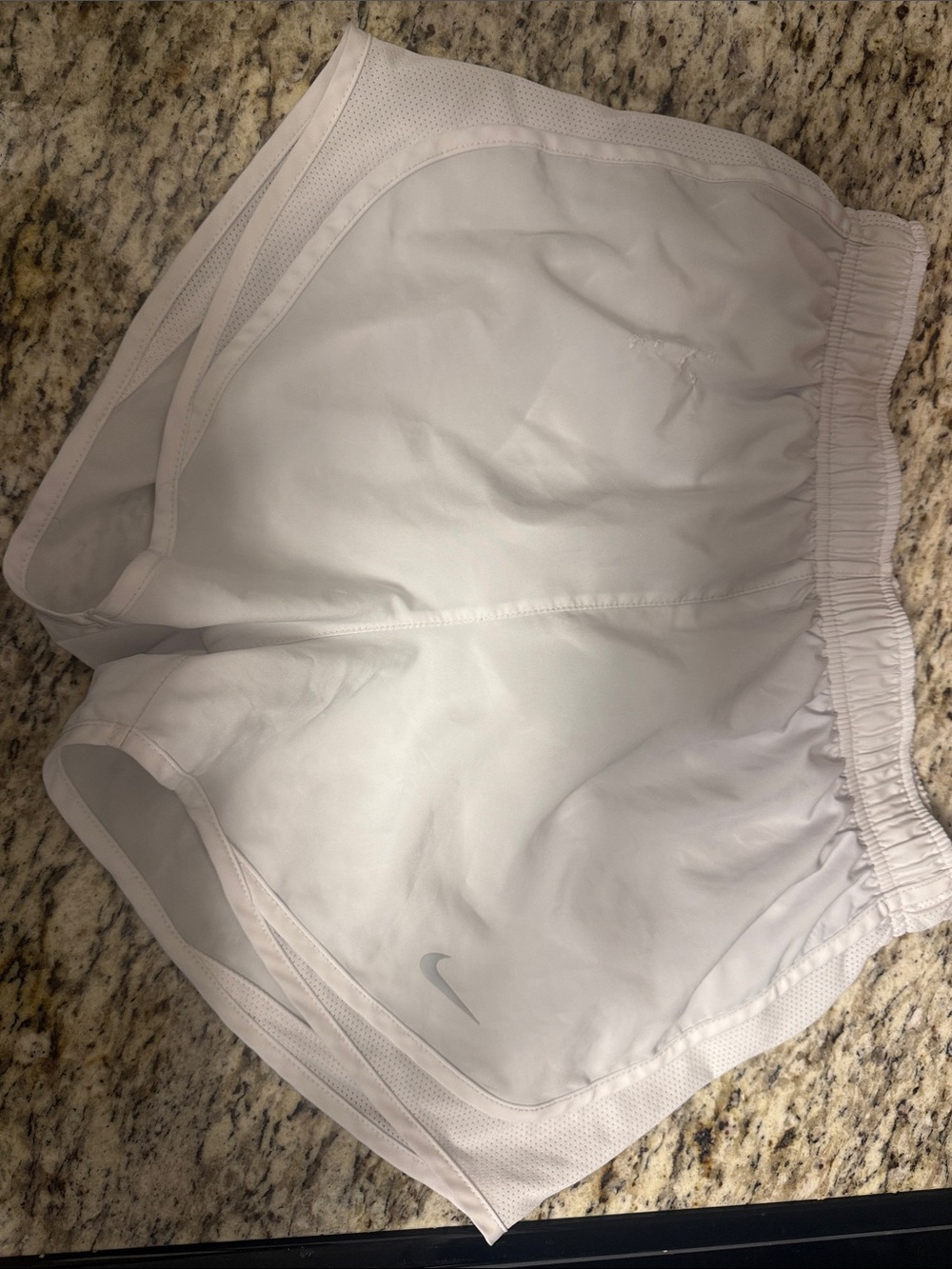 Nike Women's Light White Athletic Running Shorts